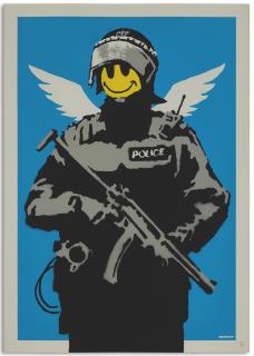 Banksy - Flying Copper