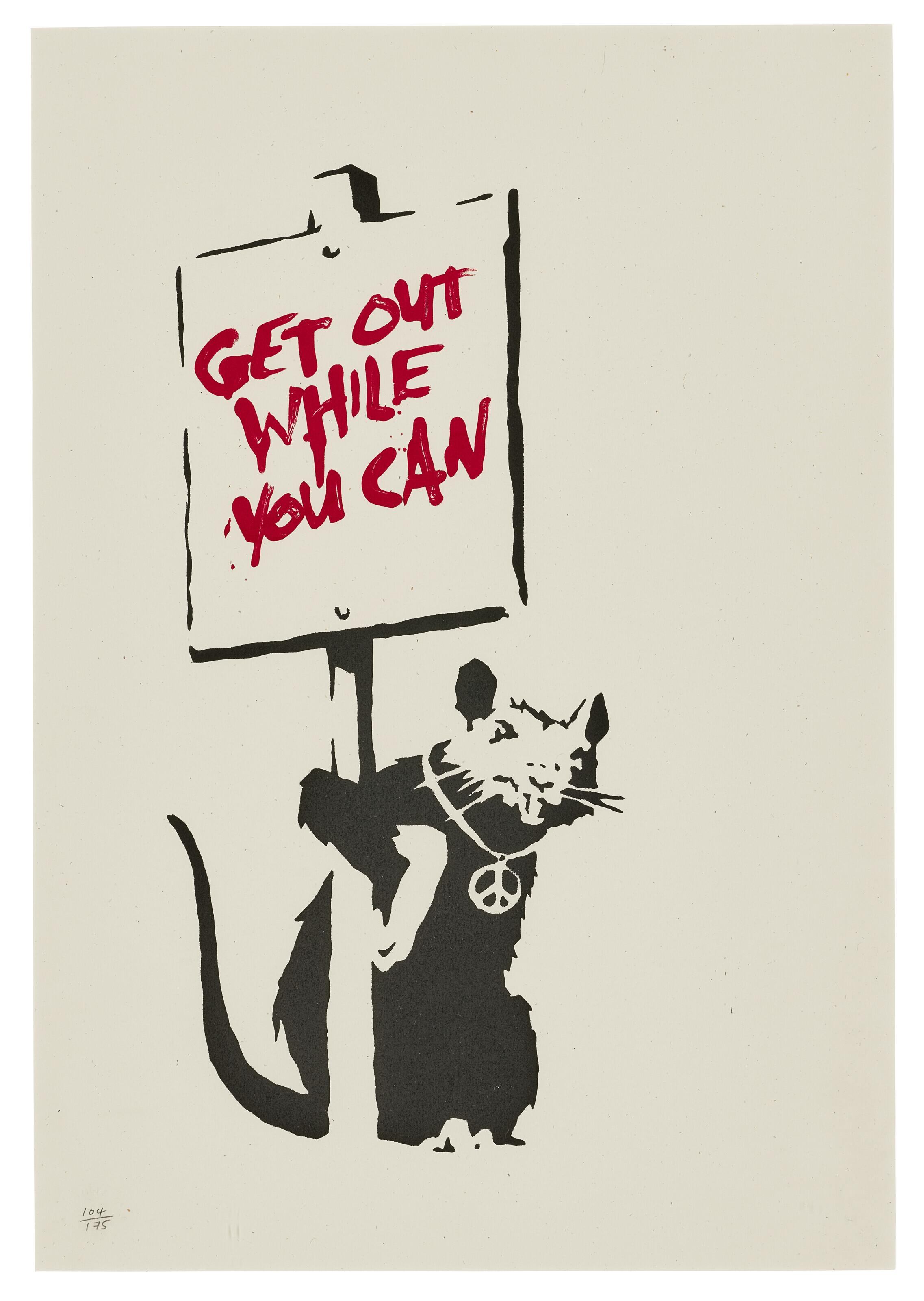 Banksy - Get out while you can