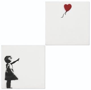 Banksy - Girl with Balloon (Diptych)