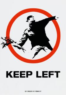 Banksy - Keep left