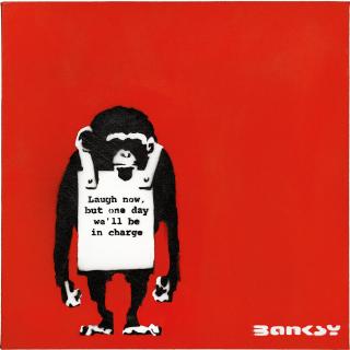 Banksy - Laugh Now But One Day We\'ll Be in Charge
