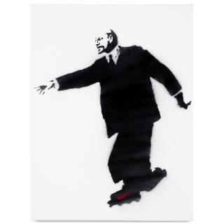Banksy - Lenin on Rollerblades (Who Put the Revolution on Ice?), 2003