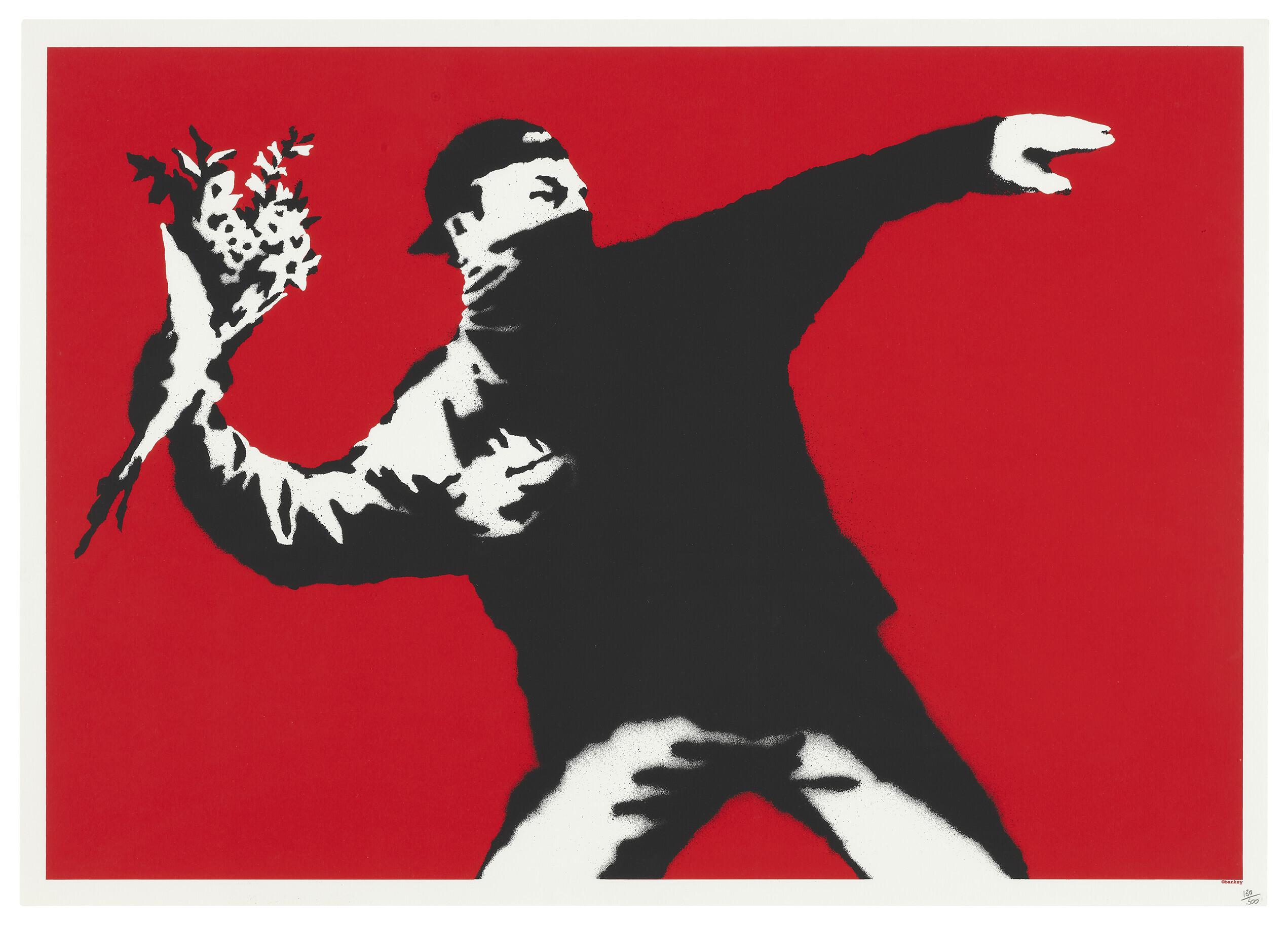 Banksy - Love is in the Air