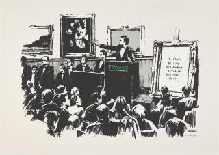 Banksy - Morons B&W