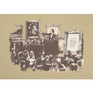 Banksy - Morons Sepia
