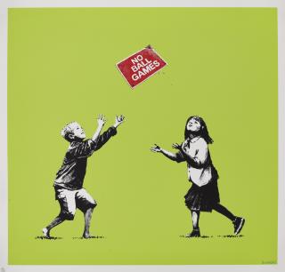 Banksy - No Ball Games (Green)