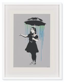 Banksy - Nola AP (Green to Blue Rain)