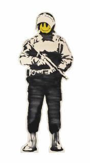Banksy - Smiling Copper