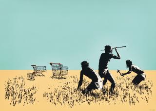 Banksy - Trolleys(Executed in 2007)