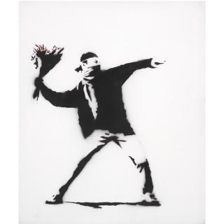 Banksy - Untitled (Flower Thrower)