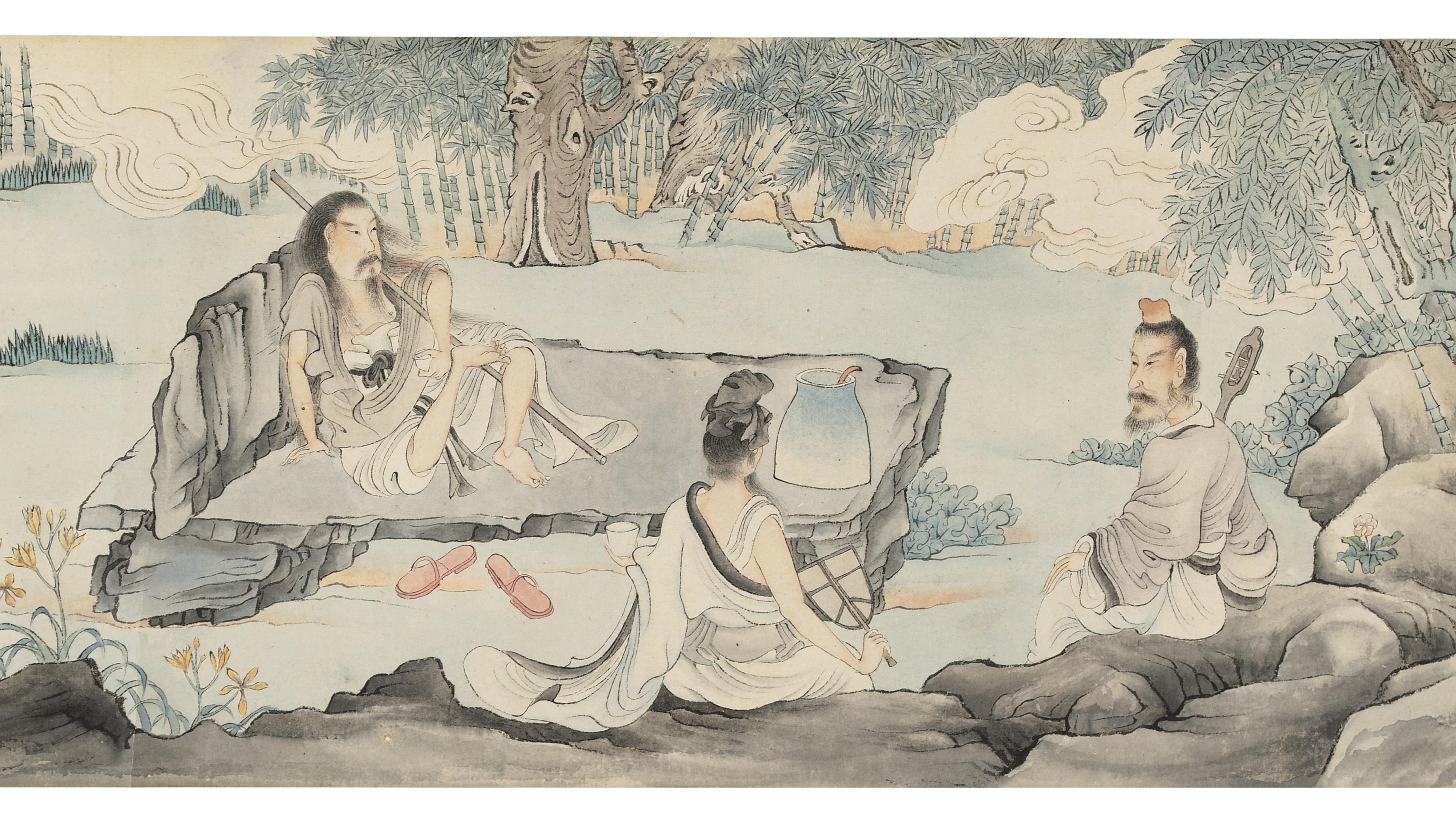 Bao Dong - Seven Sages Of The Bamboo Grove, After Chen Hongshou