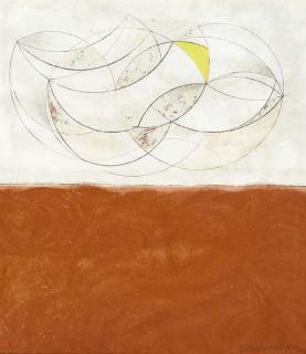 Barbara Hepworth - Curved Forms (White And Brown) Mycenae