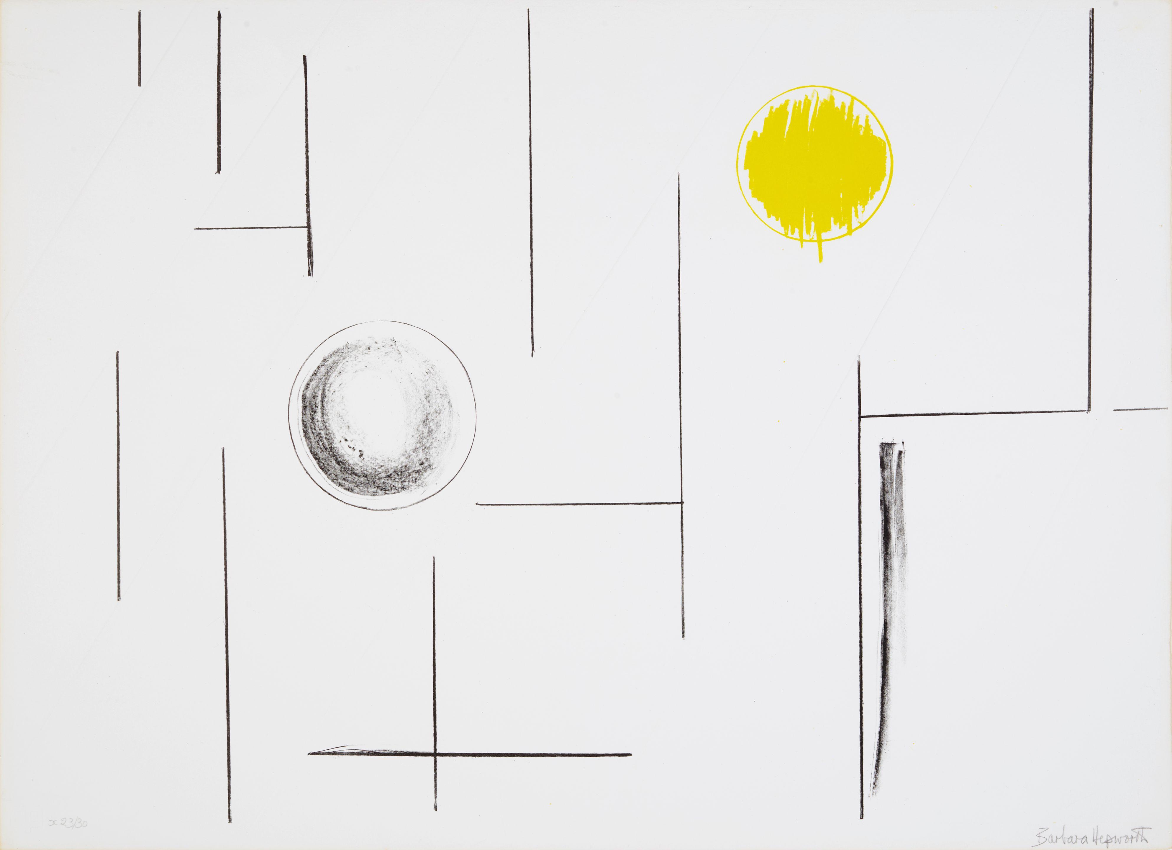 Barbara Hepworth - Sea Forms, from Twelve Lithographs