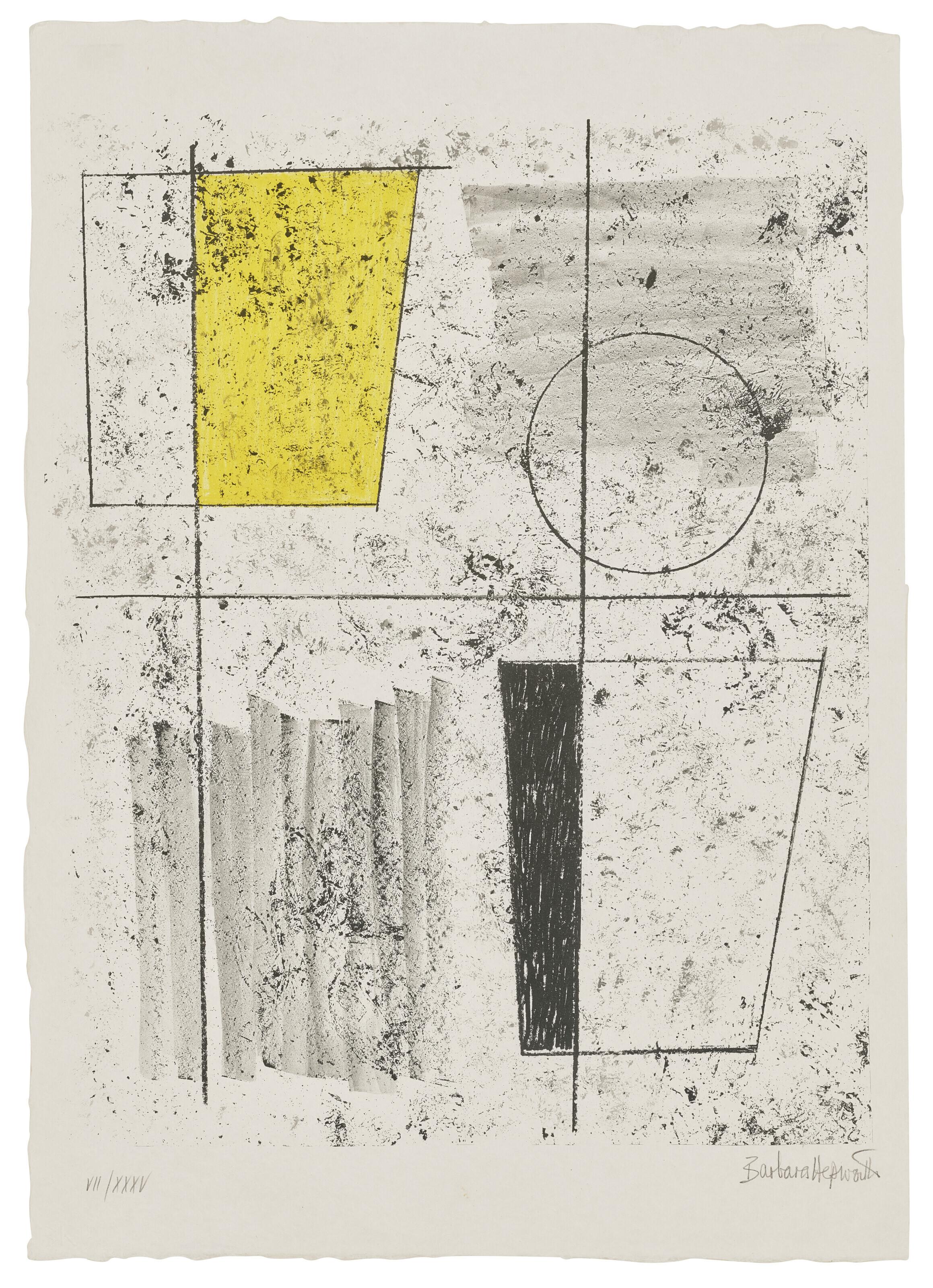 Barbara Hepworth - Three Forms Ascending, from: Europäische Graphik VI