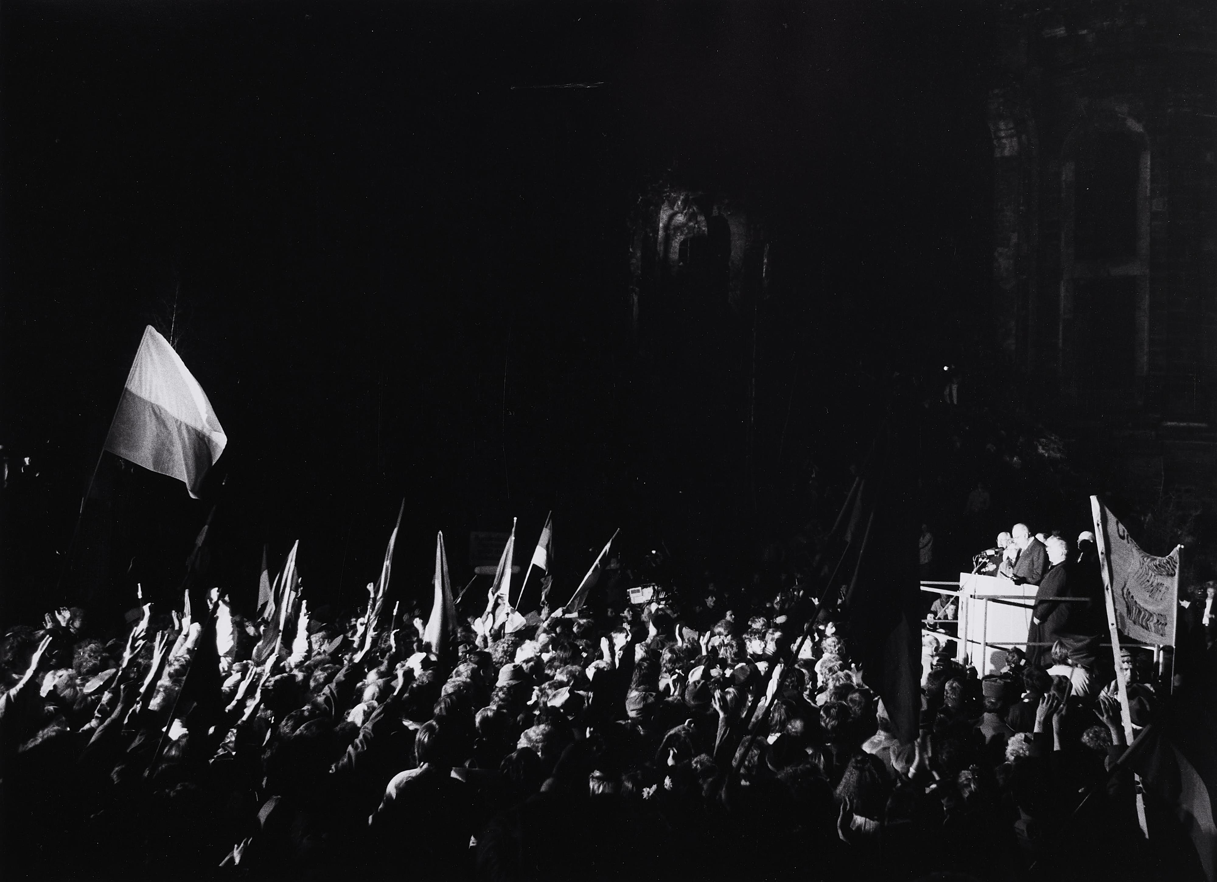 Barbara Klemm - Bundeskanzler Kohl in Dresden