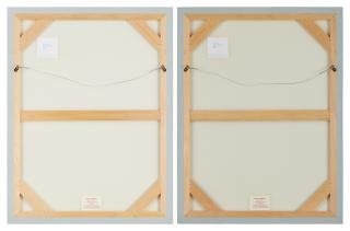 Barbara Kruger - I. Face It! (Blue) II. Face It! (Green)