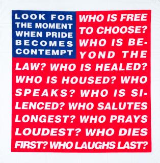 Barbara Kruger - Untitled (Flag) Bandana