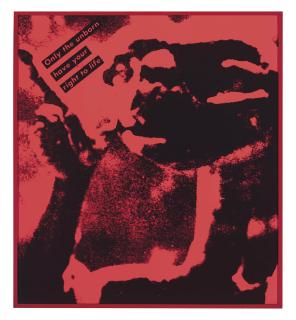 Barbara Kruger - Untitled (Only the unborn have your right to life)