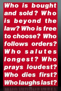 Barbara Kruger - Untitled (Questions)