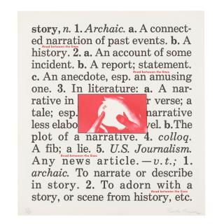 Barbara Kruger - Untitled (Read between the lines)