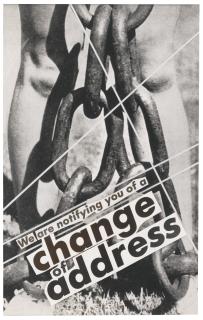 Barbara Kruger - Untitled (We Are Notifying You Of A Change Of Address)