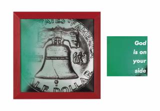 Barbara Kruger - Untitled (Your Money Or Your Life/God Is On Your Side)