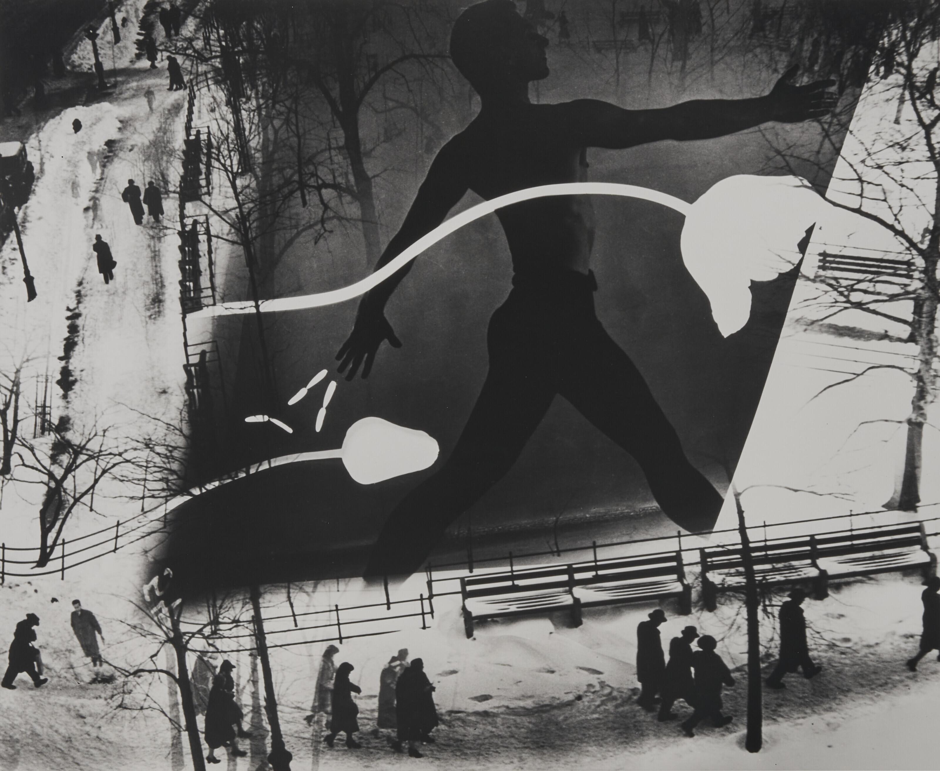 Barbara Morgan - Spring on Madison Square, 1938