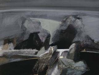 Barbara Rae, R.A., R.S.A., R.S.W. - Headland At Night