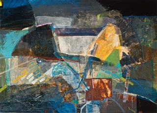 Barbara Rae, R.S.W., R.S.A., R.A. - Stacked Peat