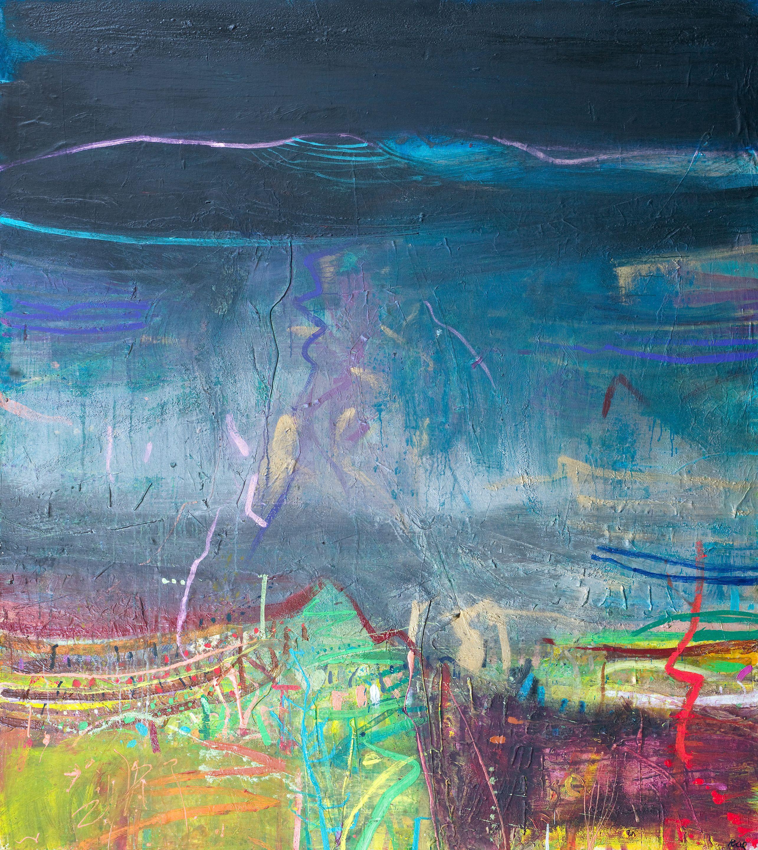 Barbara Rae RA RSA RSW - Evening - Sierra de Lújar