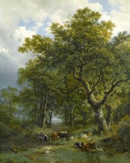 Barend Cornelis Koekkoek - Dutch a Wooded Path