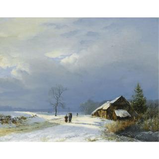Barend Cornelis Koekkoek - Winter In Het Gooi