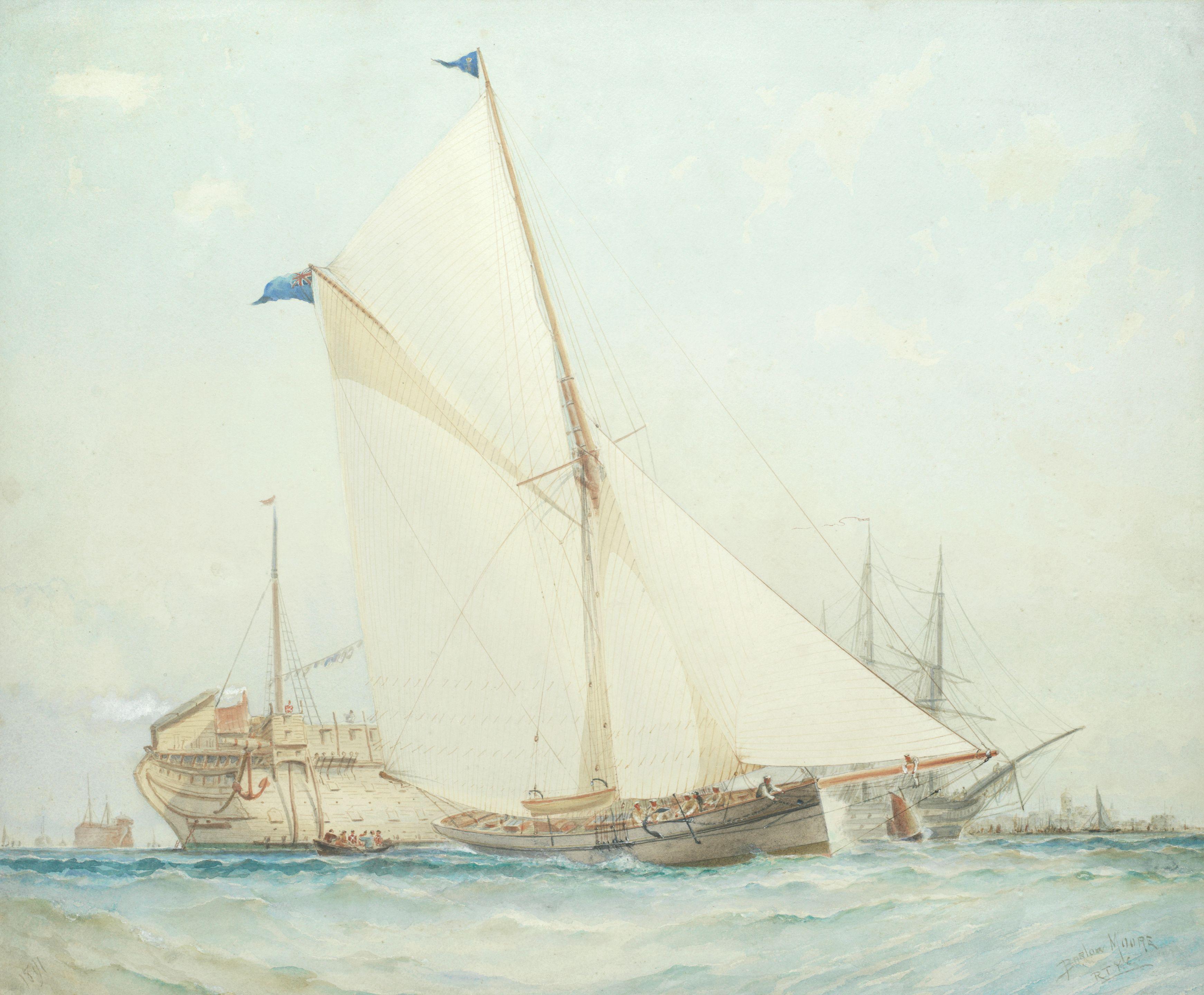 Barlow Moore - A cutter yacht of the Royal Northern Yacht Club in Portsmouth Harbour