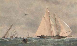 Barlow Moore - Schooners and yachts racing