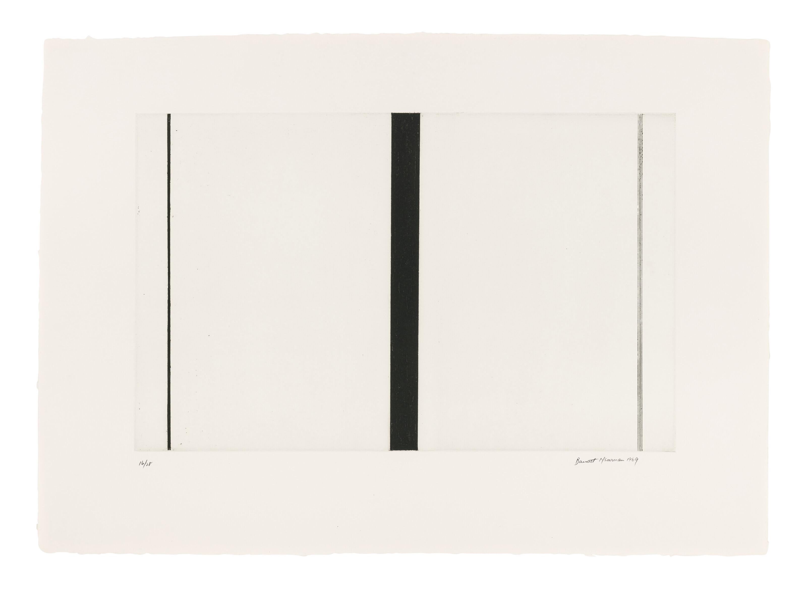 Barnett Newman - Untitled Etching 1