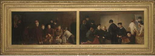 Barnett Samuel Marks, R.C.A. - Portraits of The Same Boys Before And After Training On Board The Victorian Training Ship Chichester:  \'In Deep Mire Where There Is No Standing\'; And \'Escape As A Bird Out of The Snare of The Fowler\' (Illustrated)