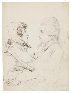 Baron Dominique Vivant-Denon - A woman and a man in profile