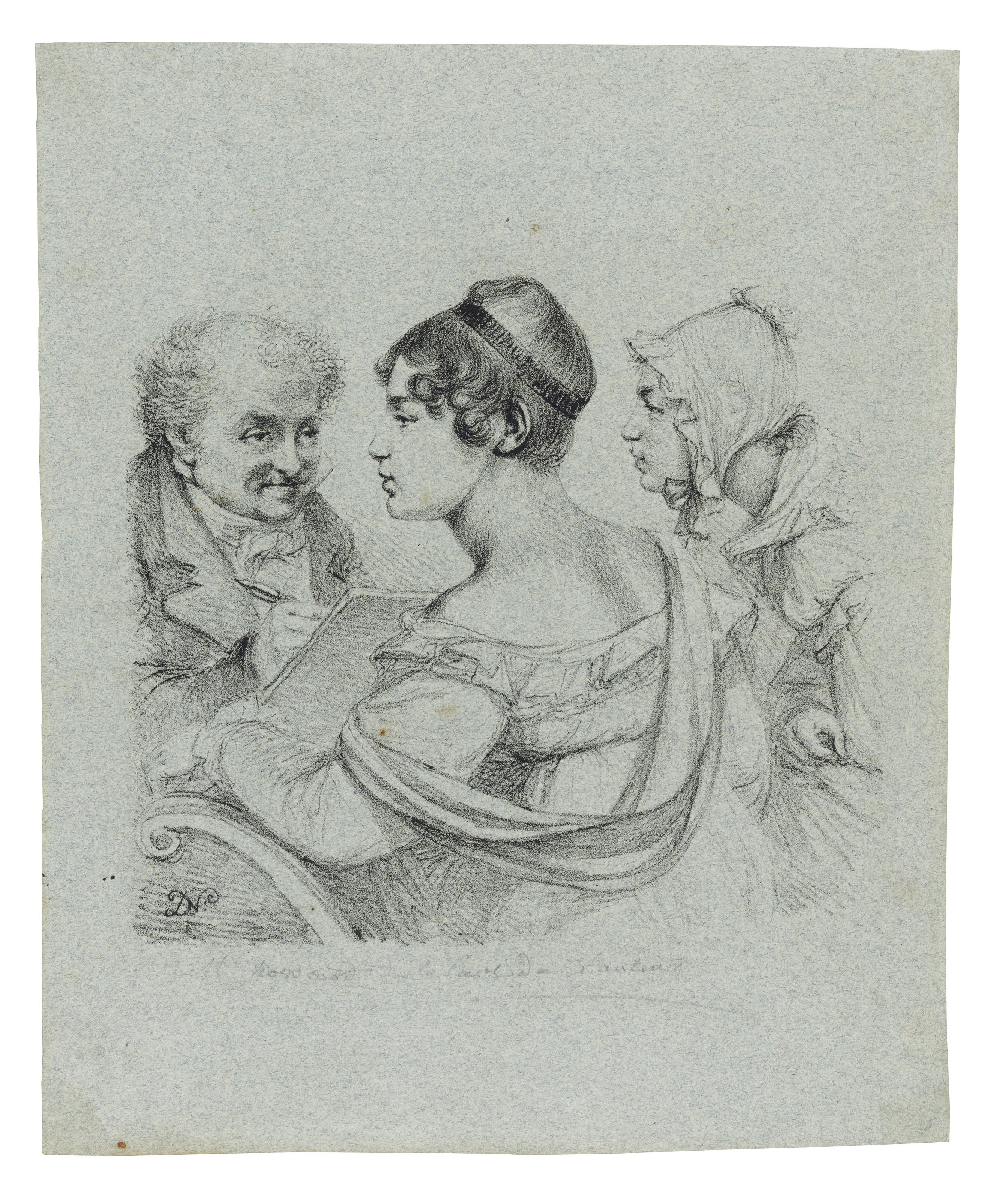 Baron Dominique-Vivant Denon - Denon et deux jeune femmes