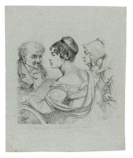 Baron Dominique-Vivant Denon - Denon et deux jeune femmes