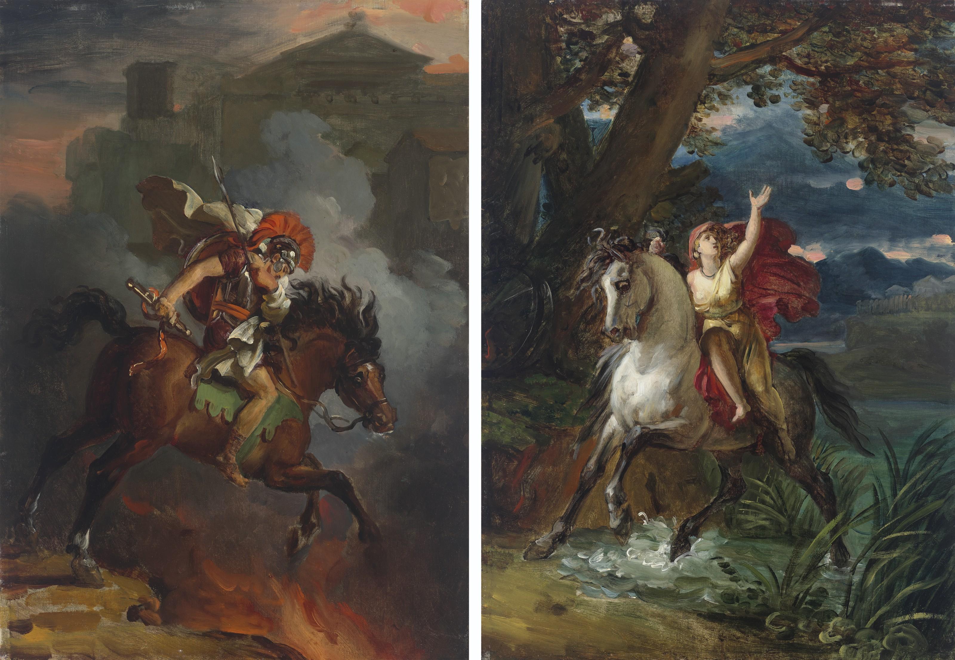 Baron François-Pascal-Simon Gérard - Curtois; and Cloetia (Marcus Curtius and Cloelia )