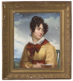 Baron François-Pascal-Simon Gérard - Portrait of Alexandre Gérard, sister-in-law of the artist, bust-length, before a landscape