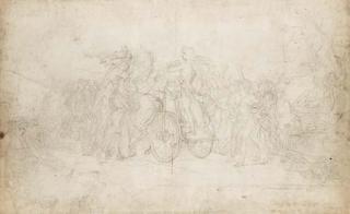 Baron François-Pascal-Simon Gérard - Projet Pour Le Plafond de La Bibliothèque de L\'Académie de Musique de Paris: Le Triomphe D\'Apollon Sur Python