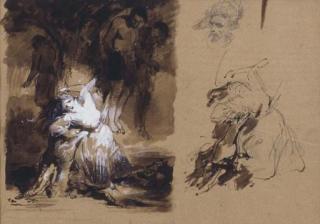 Baron Gustave Wappers - A Lammet For Hanging Men - A Study