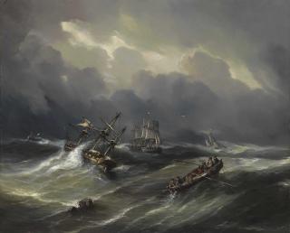 Baron Jean-Antoine Théodore Gudin - Navire En Détresse