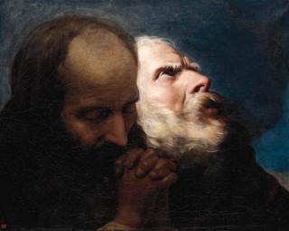 Baron Jean-Baptiste Regnault - Joseph of Arimathea and Nicodemus