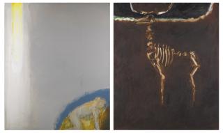 Barrie Cooke - Elk Meets Sweeney (Small Version)