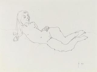 Barry Flanagan, R.A. - Reclining nude