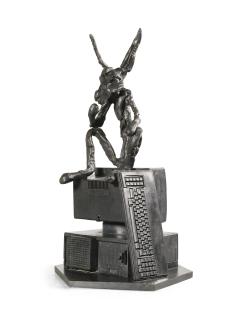 Barry Flanagan, R.A. - Thinker On Computer