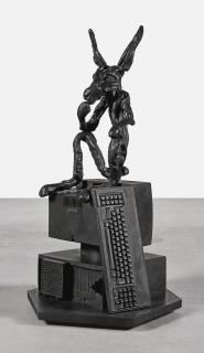 Barry Flanagan, R.A. - Thinker On Computer