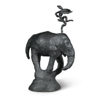 Barry Flanagan - Elephant With Tusks And Nijinski Hare